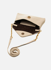 Bolsa em Couro Floater Bag Off White